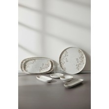 İpek Porselen 6 Kişilik 29 Parça Toledo  Porselen Kahvaltı Takımı Elıt– Şık Kahvaltı Seti