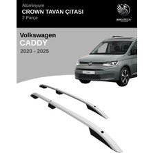 Turtle Vw Caddy 2020-2025 Crown Tavan Çıtası-Gri