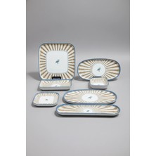 İpek Porselen 6 Kişilik 29 Parça Verano  Porselen Kahvaltı Takımı Sparrow – Şık Kahvaltı Seti