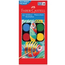 Faber-Castell Faber Castell Red Line Sulu Boya, 12 Renk, Büyük Boy, Canlı Renkler