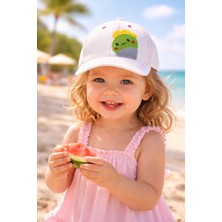 Aydın Şapkacınız 1-3 Yaş Kız Çocuk Siperli Şapka Cırtlı Ayarlanabilir Günlük Kullanım
