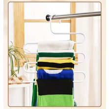 Sihirlicin Çok Amaçlı Dolap Içi Akıllı Askı Pantolon Askısı 5 Katlı