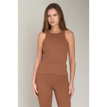 Lovely Things Emıly Kaşkorse Atlet Üst Giyim Pijama Üstü - Kiremit