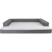 Techmrt Pet Comfort Gloria Sofa Orthopedik Köpek Yatağı, Antrasit 120X80X10CM
