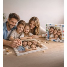 Bk Gift Kişiye Özel Fotoğraflı Sök-Tak Puzzle 26X26 cm – Kadınlar Günü, Sevgiliye ve Anneye Özel Hediye