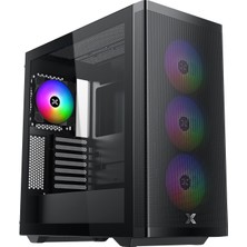 Xigmatek EN46889 Osiris Siyah Odın Iı 750W 4*12CM Z20F Fixed Rgb Fan Mesh+Cam Panel E-Atx Gaming Oyu