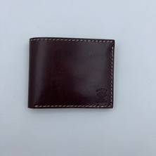 Oakco Leather HANDMADE CEVİZ RENGİNDE HAKİKİ DERİ CÜZDAN