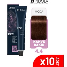 Indola Pcc 4.4 60 ml Kahve Bakır Saç Boyası-10'lu