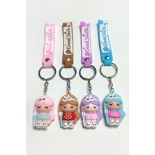 Osense Kız Çocuk Silikon Anahtarlık