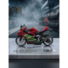 Farbu Oyuncak 1:12 Ölçek Alloy Model Metal Motorsiklet – Sesli ve Işıklı Yarış Canavarı Oyuncak Motor