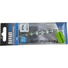Savage Gear 3D Needle Jig 20GR 9cm Jig Yem Zebra Glow