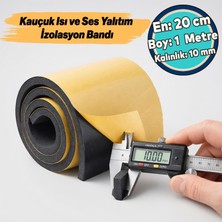 Nzb Araç Ses Isı Yalıtım Izolasyon Bandı Epidyen Yapışkanlı En:20 cm Kalınlık:10 mm Uzunluk 1 Metre Kauçuk