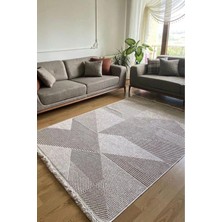 Halı Sepeti Enti Vega 1456 Gri Yumuşak Dokulu Halı Salon Mutfak Kesme Yolluk Halısı