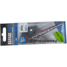Savage Gear 3D Needle Jig 20GR 9cm Jig Yem Pink Flash Glow Dots