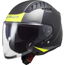 Ls2 Copter 2 Urbane Mat Siyah-Neon Sarı Kask