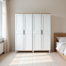 Arion Kids Sicilya 4 Kapaklı Genç Odası Dolabı MDF Malzeme ile Şık ve Fonksiyonel Tasarım