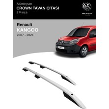 Turtle Renault Kangoo 2007-2021 Crown Tavan Çıtası - Gri