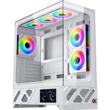 Xigmatek EN48708 Alphard Pro Beyaz Odın Iı 850W 4*12CM Argb Fan 6.8'' LCD Li Atx/e-Atx Gaming Oyuncu