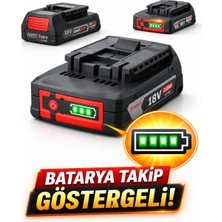 Bosch Gba 18V 2.0AH Li-Ion Batarya Batarya Takip Göstergeli Güçlü & Uzun Ömürlü