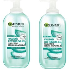 Garnier Hyaluronik Aloe Temizleme Jeli 2 x 200 ml Arındırıcı Etki ile Tüm Cilt Tipleri için