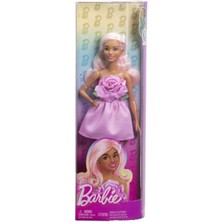Mattel Barbie Doll Moda Tutkunları Pembe Elbiseli Sarışın