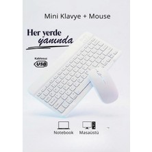 FaroxTech Kablosuz Klavye ve Mouse Seti – Sessiz, Şık ve Taşınabilir Kullanım - Notebook - Pc