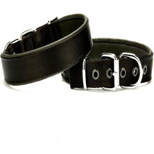 Balkan Grup Softlu Dokuma Köpek Tasması 2,5 cm x 50 cm Siyah