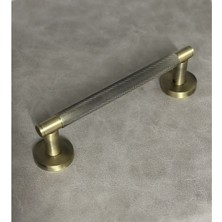 Koldoor Seda Modern Mat Antik Sarı Dokulu Sürgülü Çekme Kol 22,5 cm
