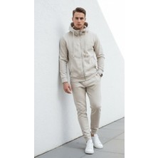 Plus Scorpion Erkek Pike Eşofman Takımı Slim Fit Kapüşonlu Fermuarlı Günlük Spor Set