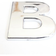 Balkan Grup Cemax B Harfi 3,75 cm Krom Yapışkanlı