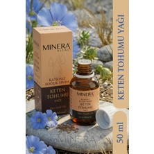Minera Vital Keten Tohumu Yağı 50 ml Katkısız Içilebilir & Sürülebilir