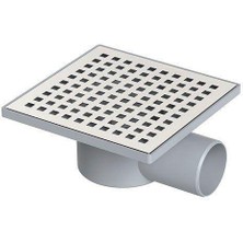 Balkan Grup Yer Süzgeci Kare 15X15 cm 70 mm Yandan Çıkışlı