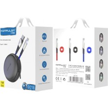 MiraLive Konfulon DC18 Type-C Kablo 1m 5A - Siyah
