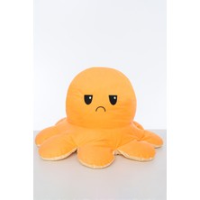 Pufu Toys Sevimli Yüz Değiştiren Ahtapot Turuncu-Sarı