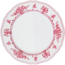 Le Coq Porcelaine Neos Anthiros - Tiryen Moru & Beyaz Yemek Tabağı - 26,5 cm – Avrupa Üretimi Ithal Porselen