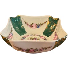 Fransız Limoges Poselen Kase Sunumluk 13X13X5 cm Ölçülerinde