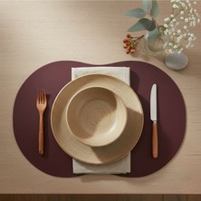Grand Fine Art 2 Adet Deri Amerikan Servis- Simetrik Oval Supla