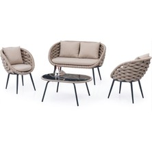 Alchair Alessa Ikili Bahçe Balkon Çay Seti