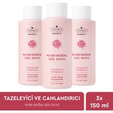 Otacı %100 Doğal Gül Suyu 150 ml Üçlü Paket