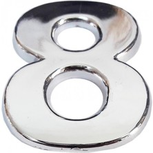 Balkan Grup Cemax Krom Yapışkanlı 8 Rakamı 5 cm