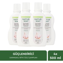 Otacı Naturway Sarımsaklı Şampuan 500 ml Dörtlü Paket Besleyici Etki ile Tüm Saç Tipleri İçin