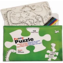 Balkan Grup Funny Mat Puzzle - Dinozor Çağı 30X40CM