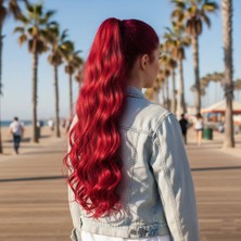 Balkan Grup Tokalı Dalgalı At Kuyruğu / Kızıl