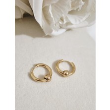 Initium Paslanmaz Çelik Ince Basic Halka Küpe (1,5 Cm)