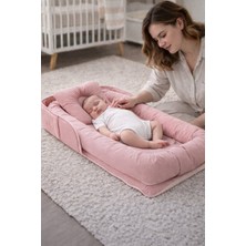 Jaju Baby Pudra Babynest Lüx Taşınabilir Çantalı Bebek Yuvası-Yatağı Babynest , Seyahatte, Araçta, Otelde…