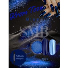 SMB Profesyonel Krom Toz Mavi (Blue) Ayna Tozu Tırnak Süsleme