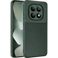 Techmrt Newface Xiaomi Redmi Note 15  Plus 5g Auto Focus Karbon Kapak - Koyu Yeşil