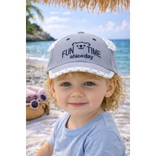 Aydın Şapkacınız 1-3 Yaş Erkek Çocuk Siperli Şapka Cırtlı Ayarlanabilir Günlük Kullanım