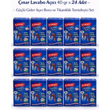 Popüler Sepet Çınar Lavabo Açıcı 40 gr x 24 Adet – Profesyonel Güçlü Gider Açıcı Tıkanıklık Temizleyici Set