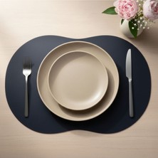 Grand Fine Art 2 Adet Deri Amerikan Servis- Simetrik Oval Supla